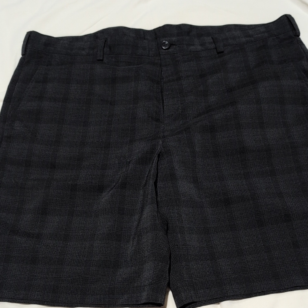 Izod Black Flat Front Shorts Versatile Style